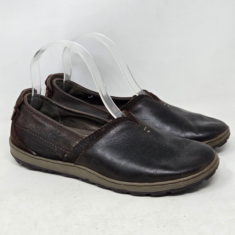 Merrell Mimic Bond Coffee Bean Brown Leather Suede Slip On Shoes Womens 8 J42786